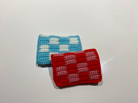 Checkered Card Wallet