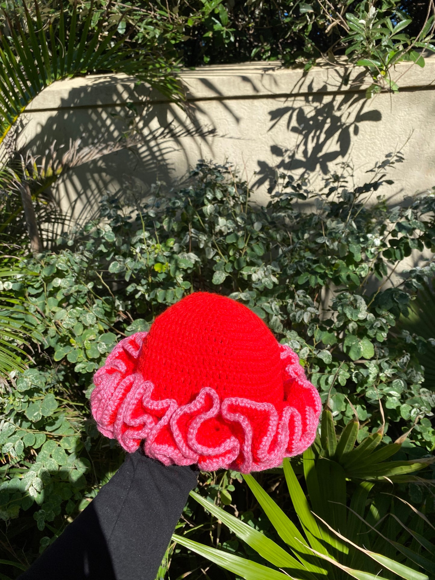 Two Tone Ruffle Hat