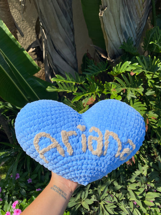 Personalised Heart Pillow (25cm)